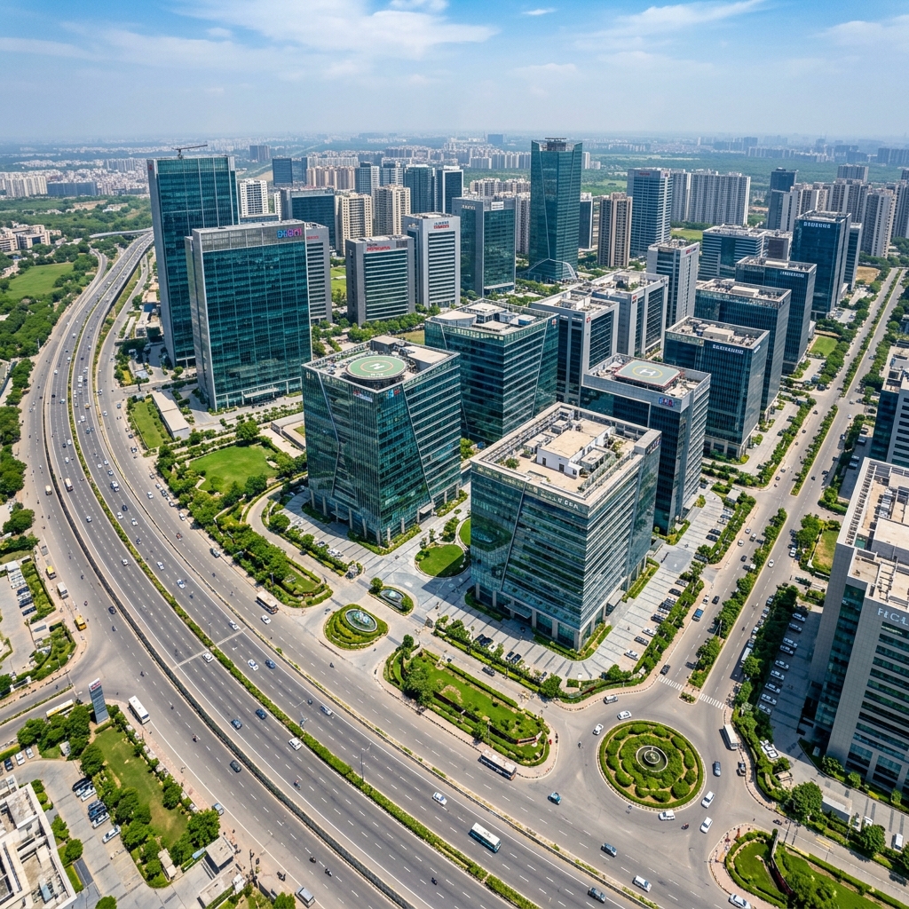 GYGY Mentis 140 Aerial Drone View Sector 140 Noida Expressway